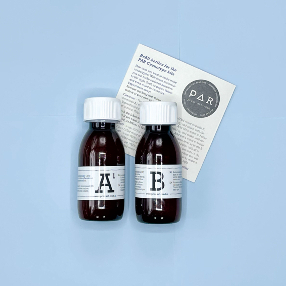 Navulling voor cyanotype 2 componenten PAR 2x 250ml PAR C REFILLS02