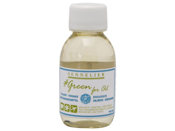 Non toxische verdunner voor olieverf thinner SENNELIER Green for Oil 100ml