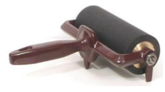 Professionele inktroller brayer HAUER diameter 6cm hardheid 45 shore 15cm