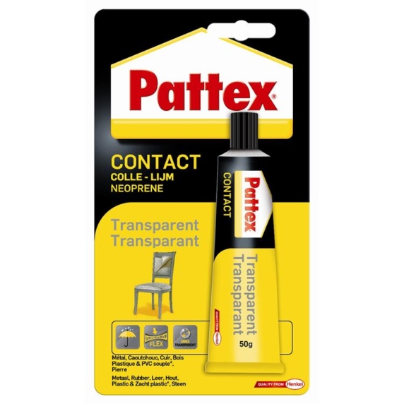 Transparante stevige contactlijm PATTEX 50g I