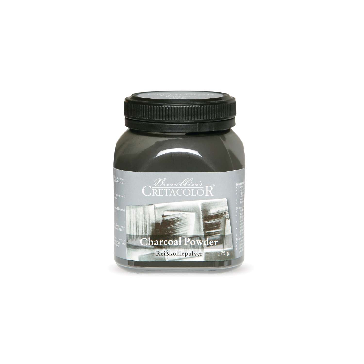 Houtskoolpoeder fijn gemalen CRETACOLOR 175g