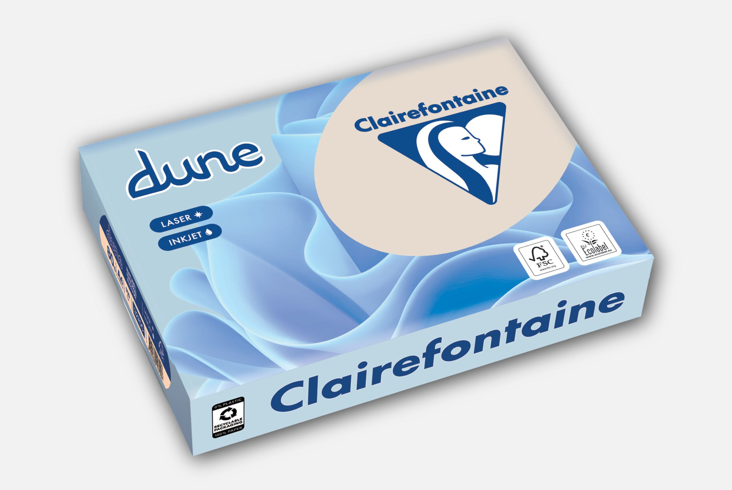 Multifunctioneel ivoorgekleurd papier Clairefontaine DUNE 160g