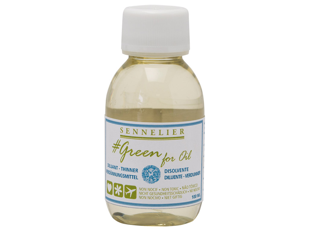 Non toxische verdunner voor olieverf thinner SENNELIER Green for Oil 100ml