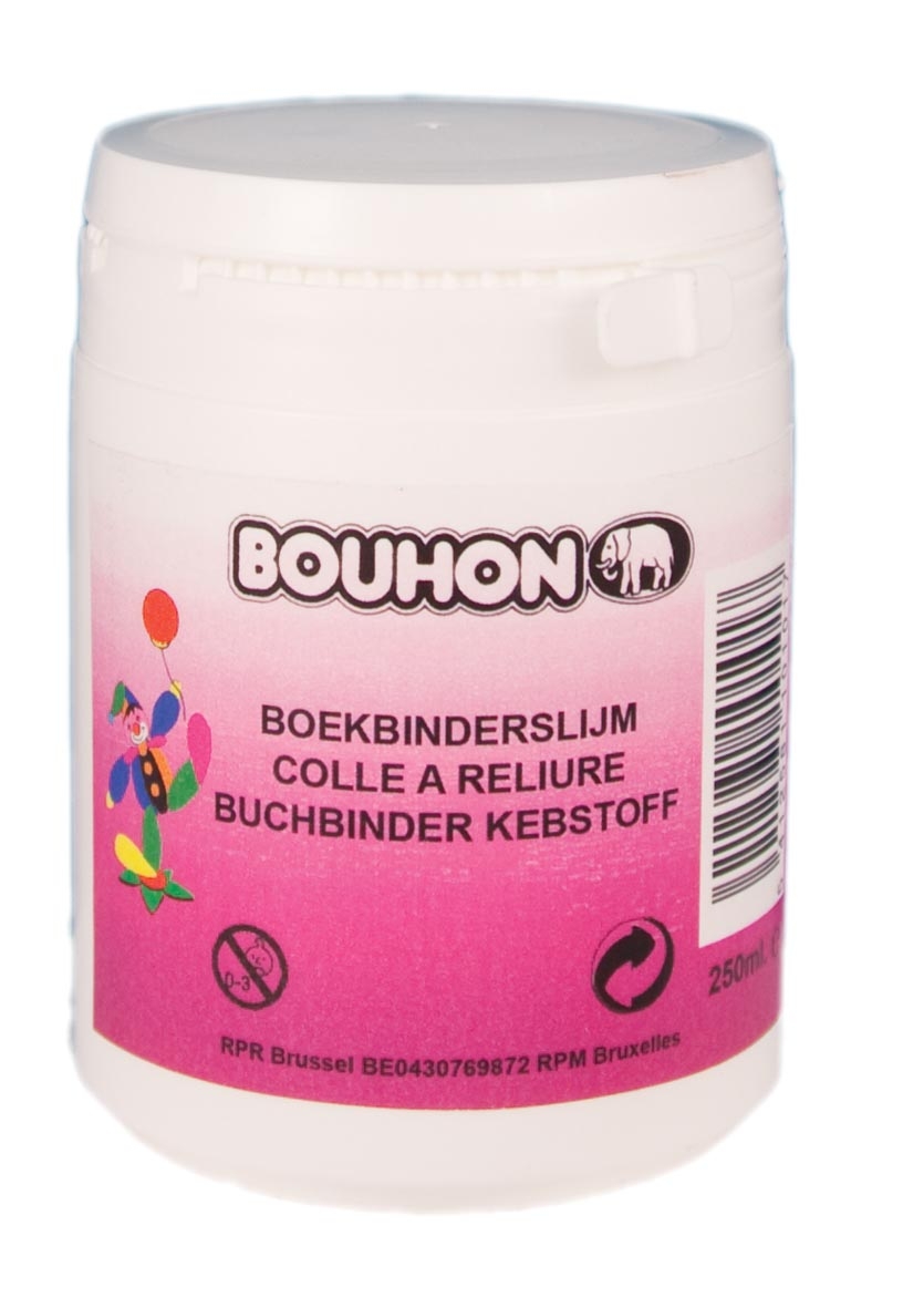 Transparant drogende boekbinderslijm BOUHON 250ml