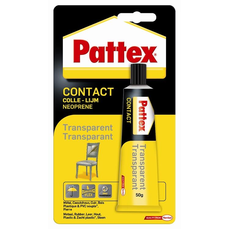 Transparante stevige contactlijm PATTEX 50g I